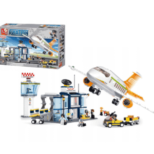 Klocki Sluban B0367 Samolot z Terminalem i Wieżą Lotów 678 el.
