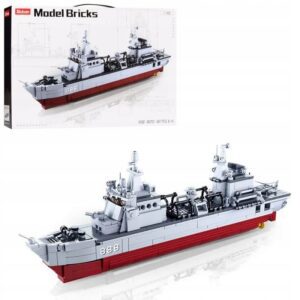 Klocki Sluban B0701 Okręt Wojskowy Krążownik Wojsko 497 el.