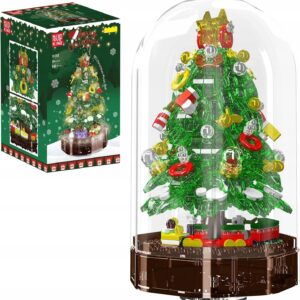 klocki Mould King 10090 choinka od frontu z kartonem