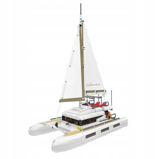 Klocki Mould King 10217 Katamaran Statek 890 el. - obrazek 3