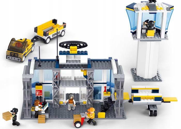 Klocki Sluban B0367 Samolot z Terminalem i Wieżą Lotów 678 el. - obrazek 11