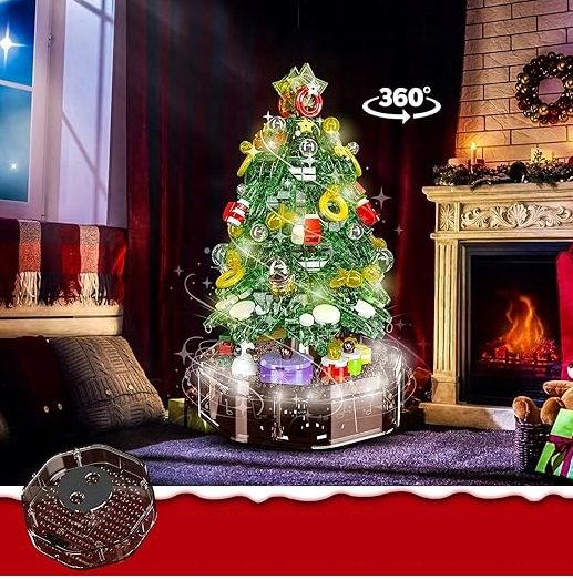 Klocki Mould King 10090 Podświetlana Choinka Pozytywka 688 el. - obrazek 7