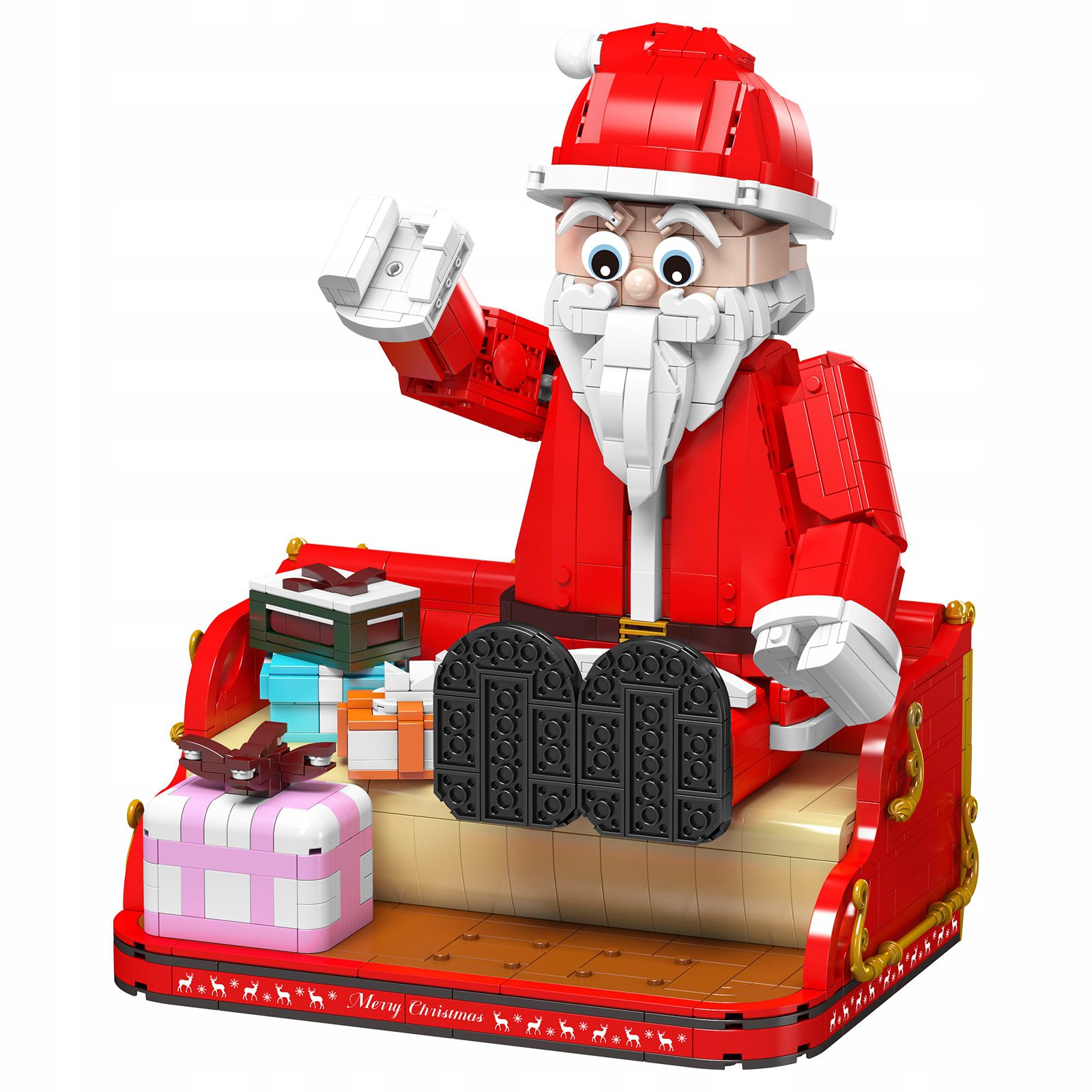 Klocki Mould King 10072 Święty Mikołaj Ruchoma Figurka 2087 el. - obrazek 4