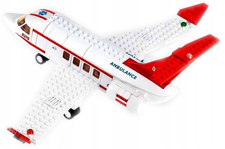 Klocki Sluban B0370 Samolot Lotniczego Pogotowia Ratunkowego 335 el. - obrazek 3