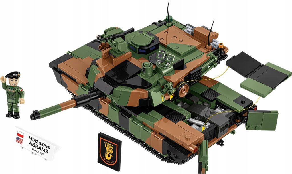 Cobi 2633 Abrams z figurką polskiego żołnierza