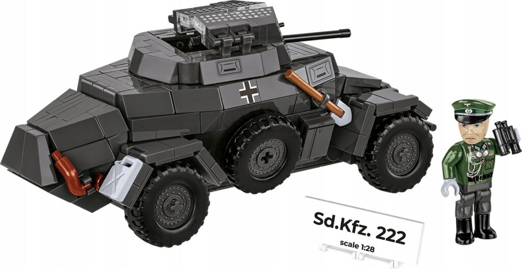 Cobi 2657 Sd.Kfz.222 Niemiecki Lekki Wóz Opancerzony