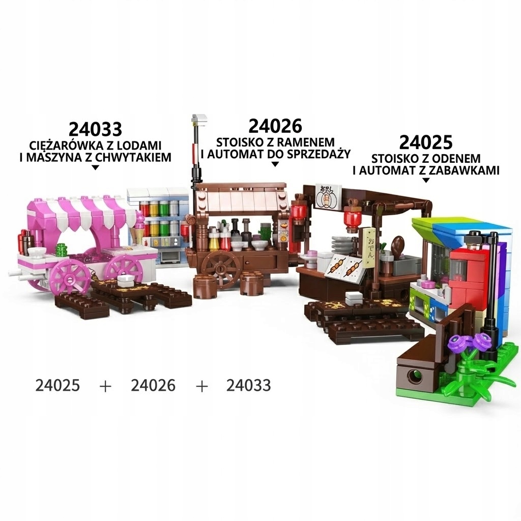 Mould King 24025: Stoisko z Odenem i Automatem 265 el. - obrazek 6
