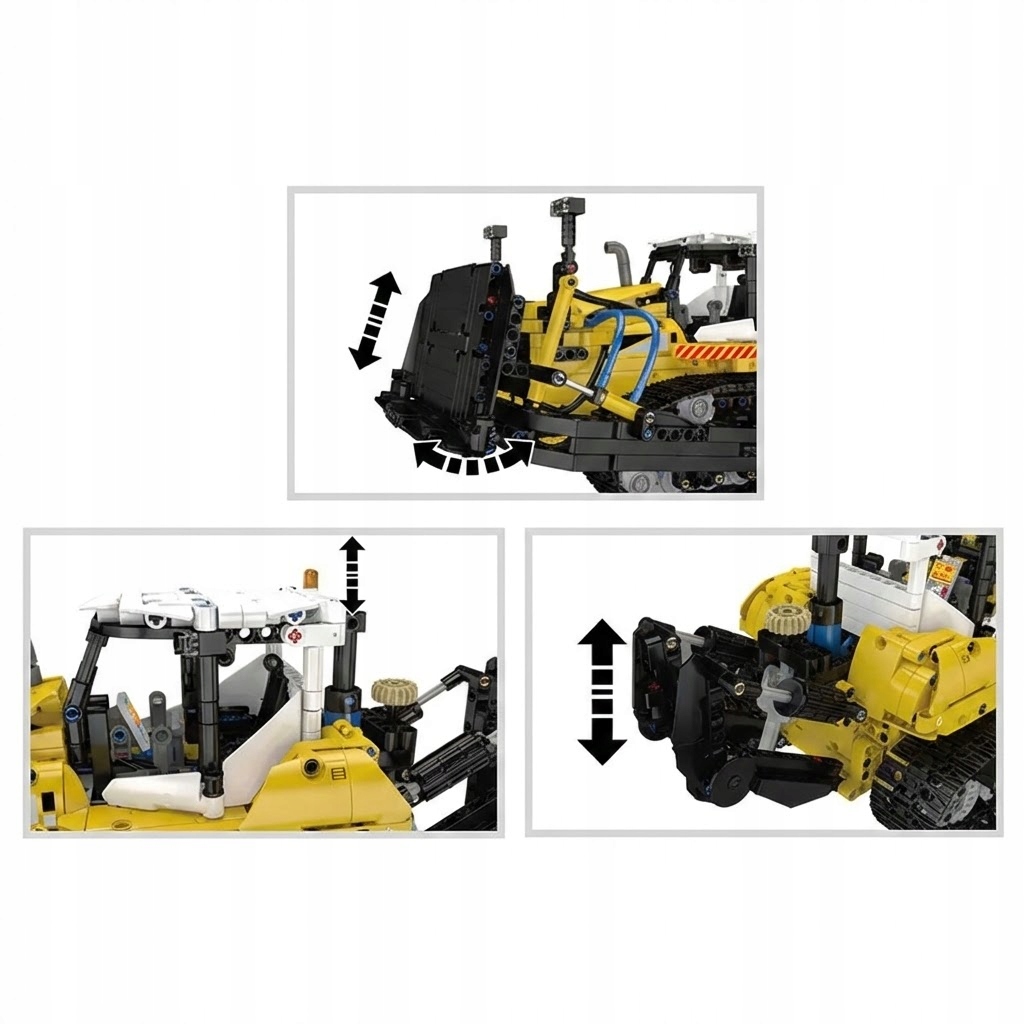 Mould King 19019 Spychacz Pneumatyczny 1200 el. - obrazek 4