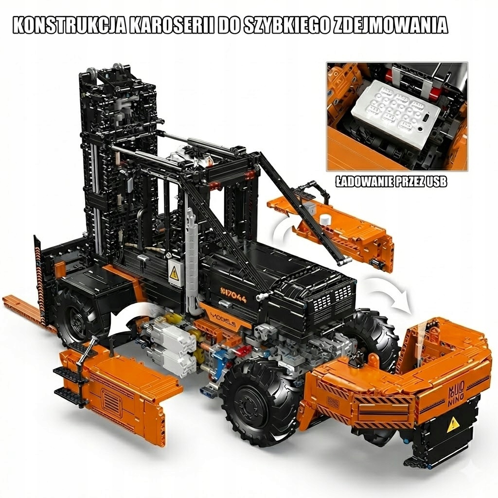Klocki Mould king 17044 Zdalnie sterowany wózek widłowy 4579 el. - obrazek 5