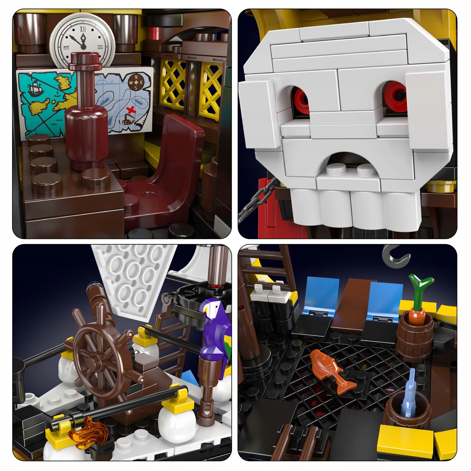 Klocki Mould King 10137 Piracki Statek Barbarossy 928 el. - obrazek 10