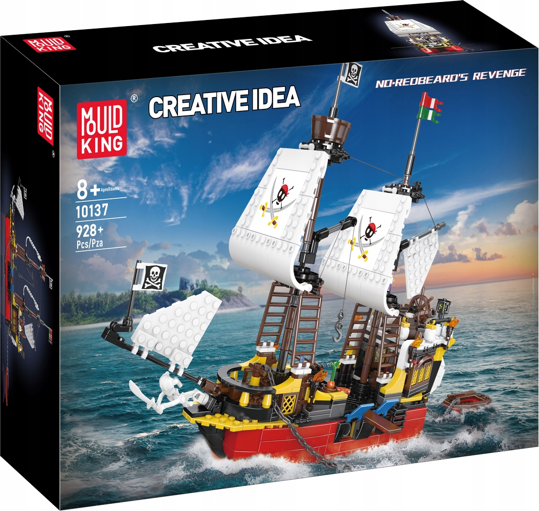 Klocki Mould King 10137 Piracki Statek Barbarossy 928 el. - obrazek 12