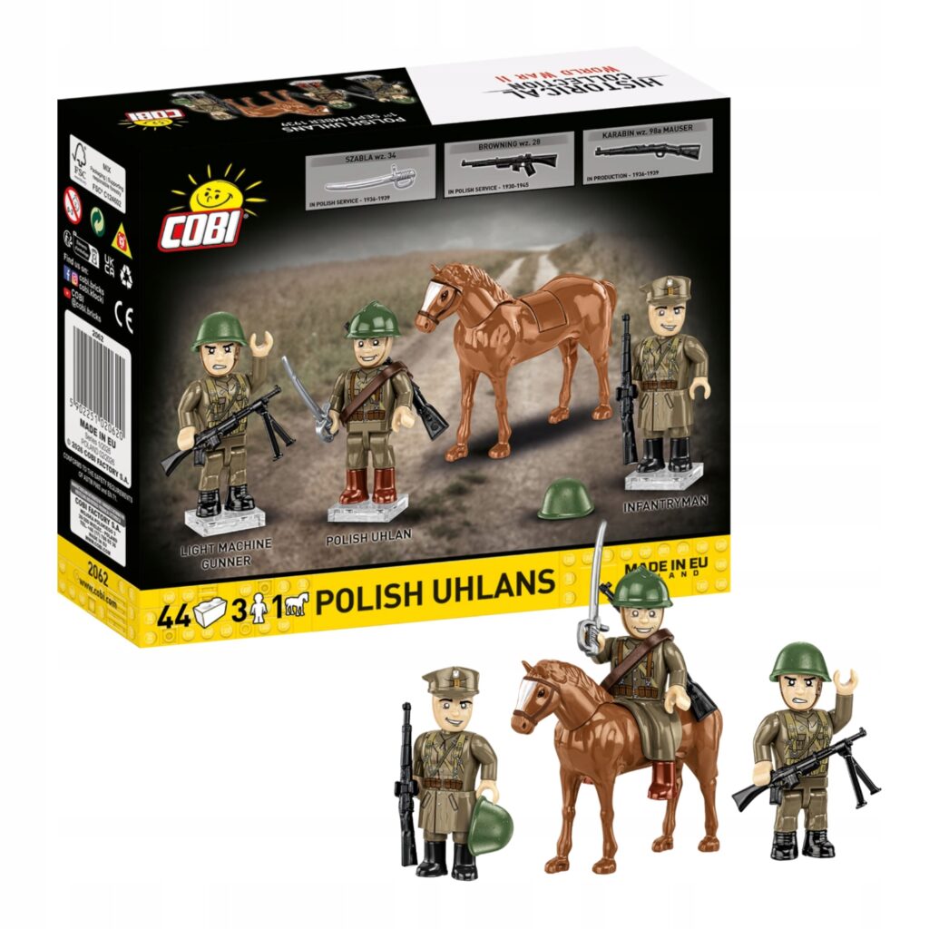 Cobi Polscy Ułani tył kartonu
