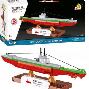 Klocki Cobi 4863 Polski Okręt Podwodny ORP Sokół 142 el.