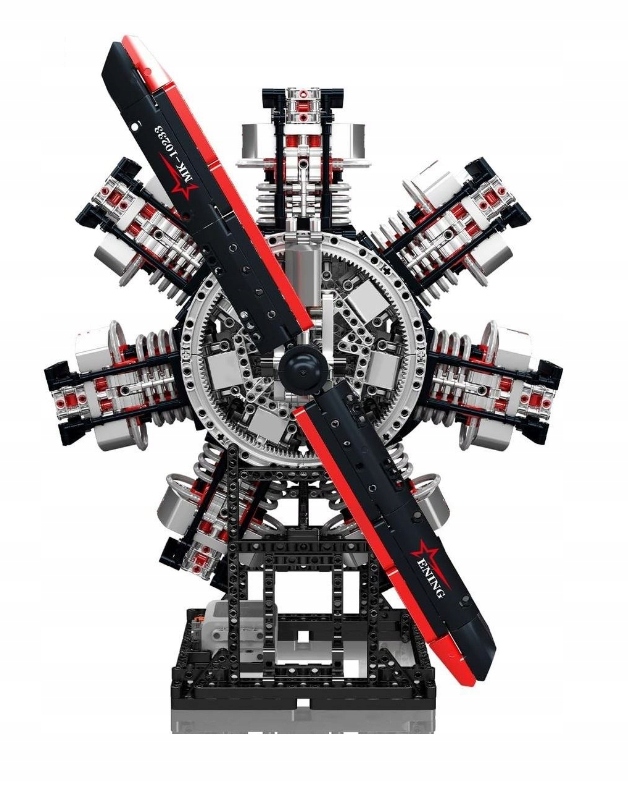 Klocki Mould King 10233 Ruchomy Silnik Samolotu 3089 el. - obrazek 4