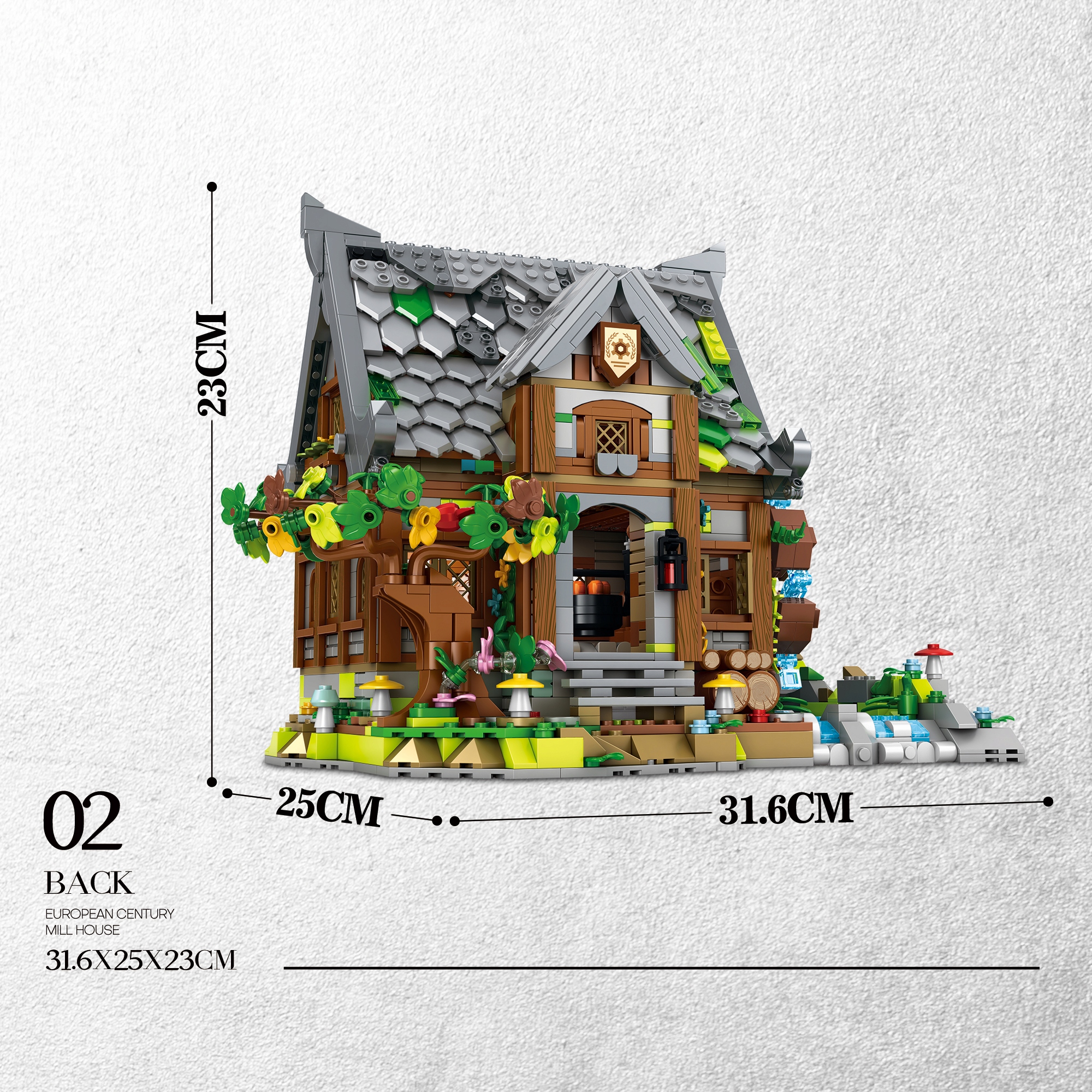 Klocki Reobrix 66045 Średniowieczny Młyn 1873 el. - obrazek 9