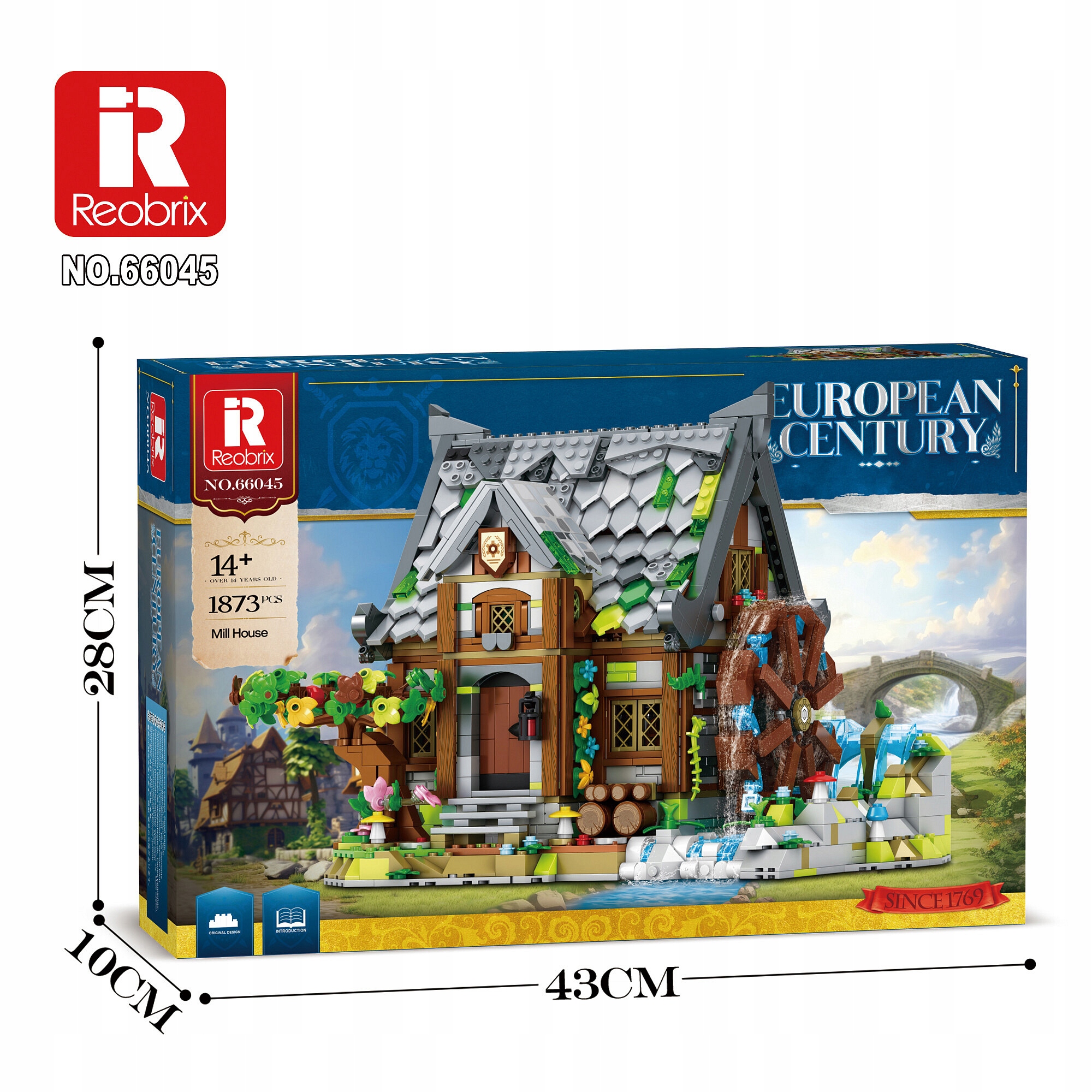 Klocki Reobrix 66045 Średniowieczny Młyn 1873 el. - obrazek 10